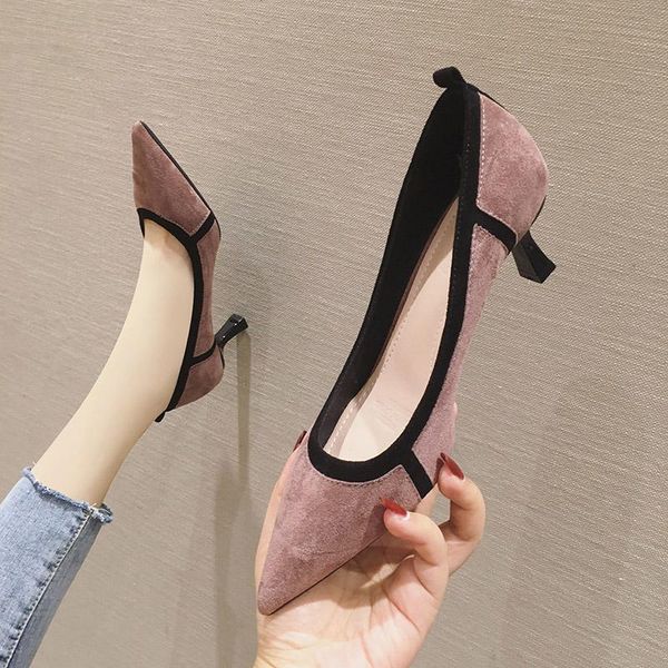 nightclub 5.5cm thin heels high heels pointed professional work shoes black suede single shoes wedding womens
nightclub 5.5cm thin heels high heels pointed professional work shoes black suede single shoes wedding womens
