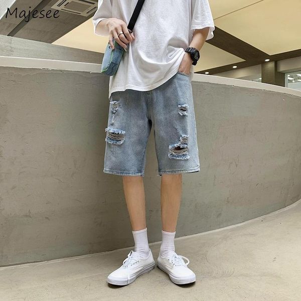 men's jeans men knee length casual solid loose hole hollow out fashion chic button male all-match streetwear ulzzang summer, Blue
men's jeans men knee length casual solid loose hole hollow out fashion chic button male all-match streetwear ulzzang summer, Blue