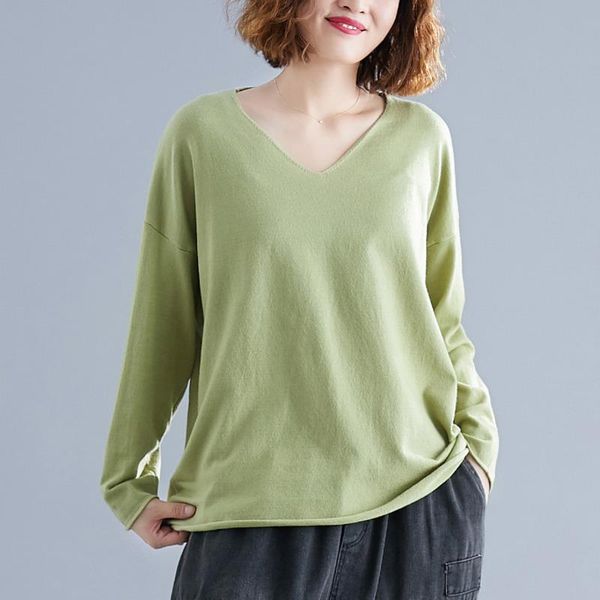 women's sweaters ewq loose large slim v-neck collar shirt women long sleeve versatile solid color bottoming fashion tide 2021 autumn gd, White;black
women's sweaters ewq loose large slim v-neck collar shirt women long sleeve versatile solid color bottoming fashion tide 2021 autumn gd, White;black