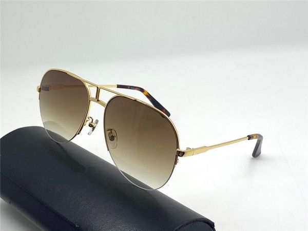 vintage 717 pilot sunglasses gold frame brown shaded half frame sonnenbrille occhiali da sole men design sunglasses shades with box, White;black
vintage 717 pilot sunglasses gold frame brown shaded half frame sonnenbrille occhiali da sole men design sunglasses shades with box, White;black
