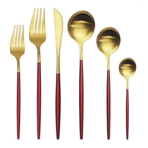 flatware sets now matte red gold cutlery set stainless steel tableware knives fork dessert spoon dinnerware home party silverware set1
flatware sets now matte red gold cutlery set stainless steel tableware knives fork dessert spoon dinnerware home party silverware set1