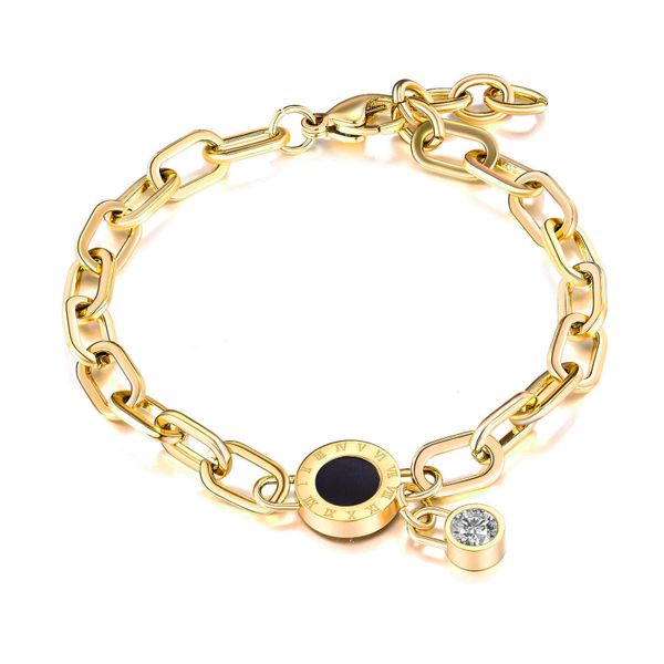 roman numerals charm stainless steel chain bracelet simple ins style jewelry, Golden;silver
roman numerals charm stainless steel chain bracelet simple ins style jewelry, Golden;silver