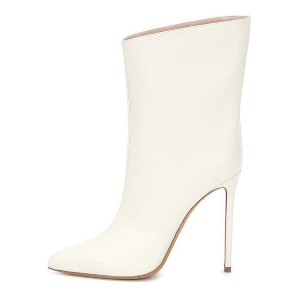 lucky2020 set white pu feet pointed thin high heel large size short boots chengdu fashion women's shoes, Black
lucky2020 set white pu feet pointed thin high heel large size short boots chengdu fashion women's shoes, Black