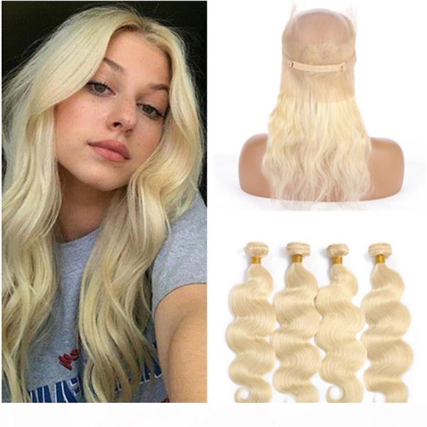 bleach blonde virgin hair extensions with 360 closure malaysian body wave 613 blonde weaves human hair 4bundles with 360 full lace closure, Black;brown
bleach blonde virgin hair extensions with 360 closure malaysian body wave 613 blonde weaves human hair 4bundles with 360 full lace closure, Black;brown
