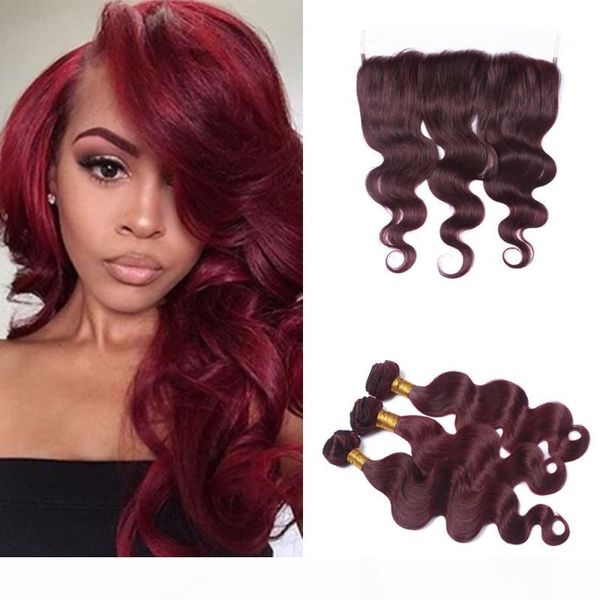7a peruvian virgin hair bundles body wave with 13x4 lace frontal closure ear to ear burgundy #99j bleached knots, Black;brown
7a peruvian virgin hair bundles body wave with 13x4 lace frontal closure ear to ear burgundy #99j bleached knots, Black;brown