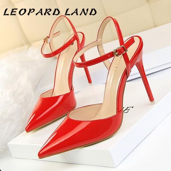 sandals leopard land .5cm simple stiletto super high-heeled shallow mouth pointed patent leather club with women's ds, Black
sandals leopard land .5cm simple stiletto super high-heeled shallow mouth pointed patent leather club with women's ds, Black