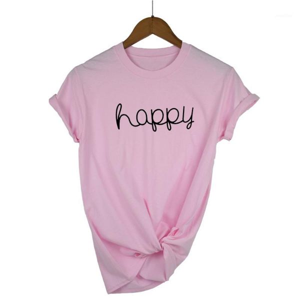 korean style summer female t-shirt wholesale casual lady brand tee happy letter print women's t shirt1, White
korean style summer female t-shirt wholesale casual lady brand tee happy letter print women's t shirt1, White