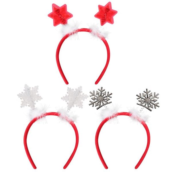 3pcs christmas style hair hoop shiny funny snowflake headwear hair hoop headdress prop for party
3pcs christmas style hair hoop shiny funny snowflake headwear hair hoop headdress prop for party