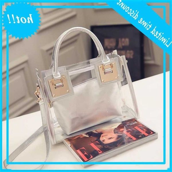 2020 new style beach one shoulder portable messenger korean mother and son transparent jelly trend women's bag 
2020 new style beach one shoulder portable messenger korean mother and son transparent jelly trend women's bag
