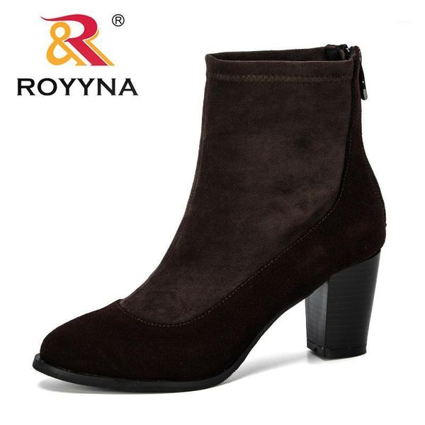 royyna 2020 spring autumn new fashion women boots high heels flock short booties black ladies shoes outdoor comfortable trendy1
royyna 2020 spring autumn new fashion women boots high heels flock short booties black ladies shoes outdoor comfortable trendy1