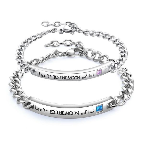 couples bracelet titanium stainless steel wristlet his-and-hers matching set lovers gift, Black
couples bracelet titanium stainless steel wristlet his-and-hers matching set lovers gift, Black