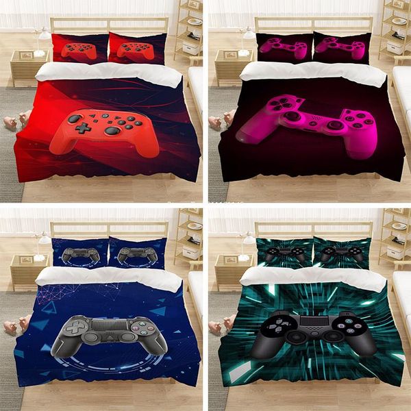new 3d digital printed bedding set modern game handle duvet cover with pillowcase kids boys girls cartoon bedroom decor
new 3d digital printed bedding set modern game handle duvet cover with pillowcase kids boys girls cartoon bedroom decor