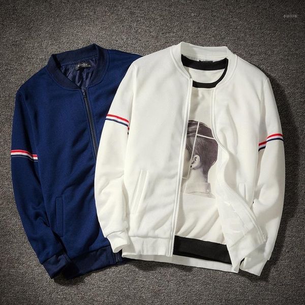 spring-summer selling men's casual solid color jacket webbing decorative stand-collar hip hop jacket baseball1, Black;brown
spring-summer selling men's casual solid color jacket webbing decorative stand-collar hip hop jacket baseball1, Black;brown