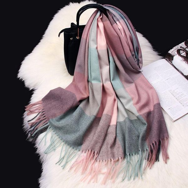 scarves winter women imitate cashmere scarf korean fashion plaid shawl wrap for girl's echarpe cute student foulard femme scarfs, Blue;gray
scarves winter women imitate cashmere scarf korean fashion plaid shawl wrap for girl's echarpe cute student foulard femme scarfs, Blue;gray