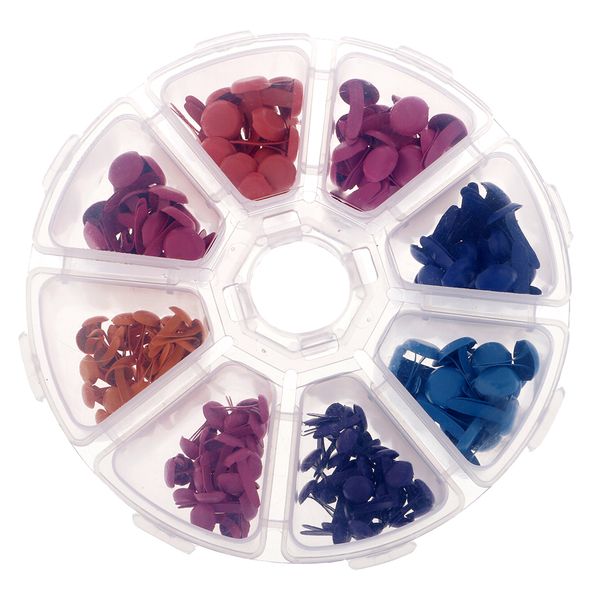 110pcs 7mm brads & 90pcs 5mm brads mixed color metal brad paper fastener for scrapbooking stamping card making craft with plastic round
110pcs 7mm brads & 90pcs 5mm brads mixed color metal brad paper fastener for scrapbooking stamping card making craft with plastic round