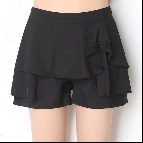chiffon shorts summer womens loose female high waist bohemian ruffles casual shorts skirts candy color wide leg trousers s 4xl, White;black
chiffon shorts summer womens loose female high waist bohemian ruffles casual shorts skirts candy color wide leg trousers s 4xl, White;black