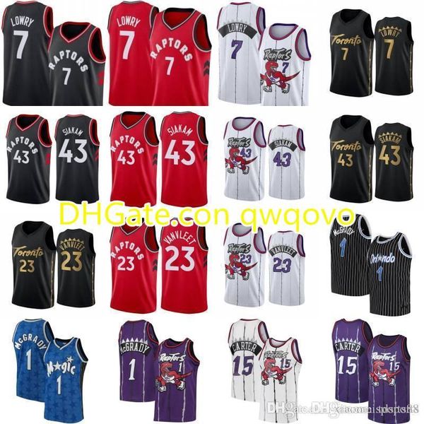 kyle 7 lowry pascal 43 siakam fred 23 vanvleet basketball jersey sitiched tracy 1 mcgrady vince 15 carter retro shirt, Black;red
kyle 7 lowry pascal 43 siakam fred 23 vanvleet basketball jersey sitiched tracy 1 mcgrady vince 15 carter retro shirt, Black;red