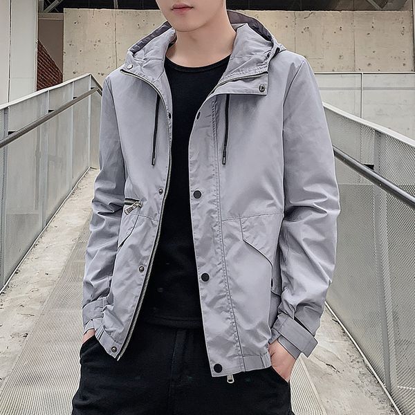 8508 men's coat spring new korean fashion versatile tooling jacket trendy clothes, Black;brown
8508 men's coat spring new korean fashion versatile tooling jacket trendy clothes, Black;brown