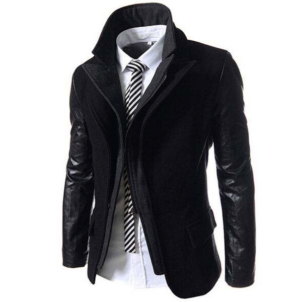 wholesale-men's double hoodie jacket special design men korean style blazer suit winter male clothing aq80020, White;black
wholesale-men's double hoodie jacket special design men korean style blazer suit winter male clothing aq80020, White;black