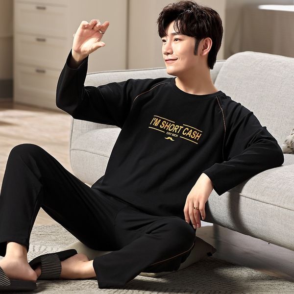 full pure cotton pajamas men long sleeve pijama set for male plus size sleep clothing casual nightie sleepwear man pyjamas suit 201109, Black;brown
full pure cotton pajamas men long sleeve pijama set for male plus size sleep clothing casual nightie sleepwear man pyjamas suit 201109, Black;brown