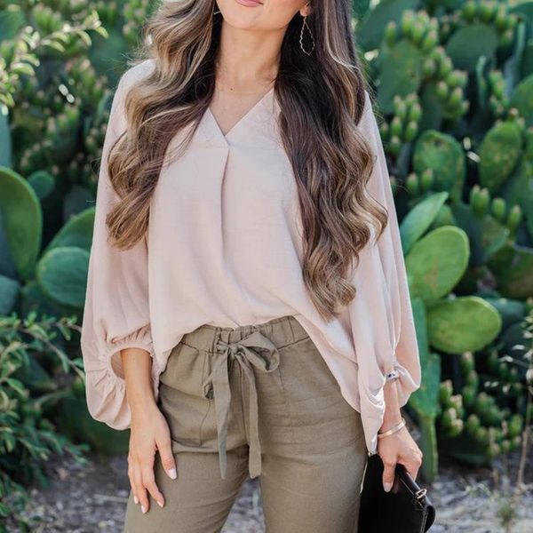 women new fashion simple and comfortable shirt ladies solid v-neck long sleeve loose v neck blouses pullover casual cloth, White
women new fashion simple and comfortable shirt ladies solid v-neck long sleeve loose v neck blouses pullover casual cloth, White