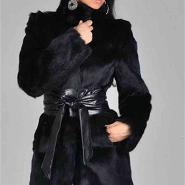 women's fur & faux european and american women's autumn winter henning fur fake mink coat in long imitation 443b, Black
women's fur & faux european and american women's autumn winter henning fur fake mink coat in long imitation 443b, Black