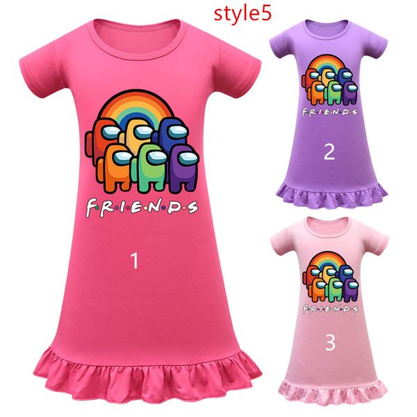 game among us dresses cute girls cartoon anime dress princess girl one piece dresses juniors summer sleepwear pajamas mini skirt g10601, Red;yellow
game among us dresses cute girls cartoon anime dress princess girl one piece dresses juniors summer sleepwear pajamas mini skirt g10601, Red;yellow