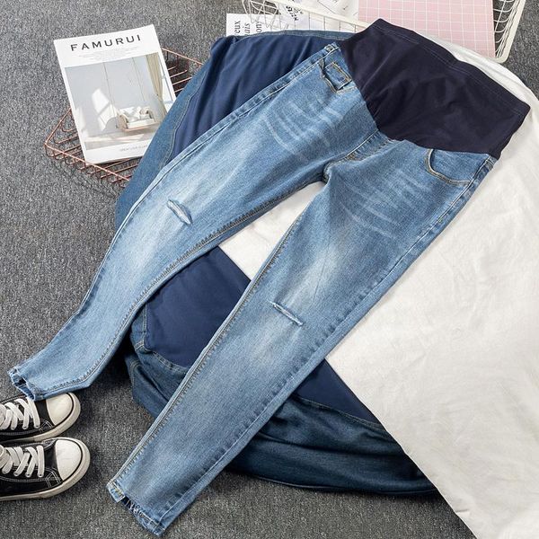 610# autumn spring stretch denim maternity skinny jeans adjustable belly pants clothes for pregnant women pregnancy trousers, White
610# autumn spring stretch denim maternity skinny jeans adjustable belly pants clothes for pregnant women pregnancy trousers, White