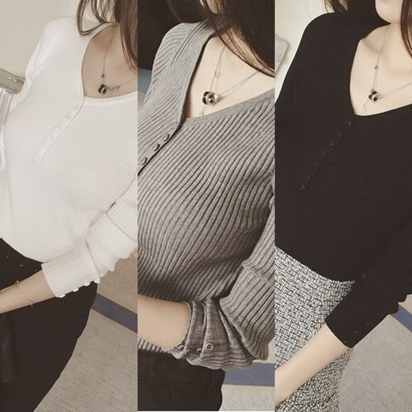 0bseb autumn new m5fir pullover pullover sweater women's long-sleeved slim short sweater korean style inner base shirt fit fashion v, White;black
0bseb autumn new m5fir pullover pullover sweater women's long-sleeved slim short sweater korean style inner base shirt fit fashion v, White;black