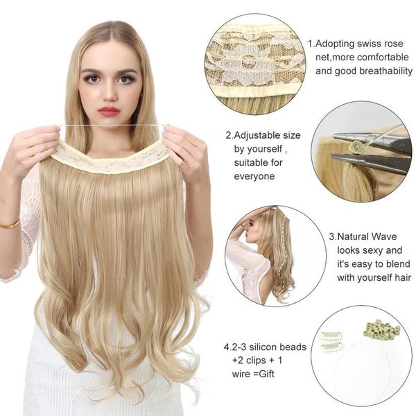 2020 fashion new wave halo hair extension invisible bai arag synthetic real hair hair natural flip hidden secret silk crown size notes mbnb, Black
2020 fashion new wave halo hair extension invisible bai arag synthetic real hair hair natural flip hidden secret silk crown size notes mbnb, Black