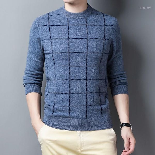 2021 new men's autumn/winter style wool thick stripe sweater, knitted woolen sweater 2020991, White;black
2021 new men's autumn/winter style wool thick stripe sweater, knitted woolen sweater 2020991, White;black