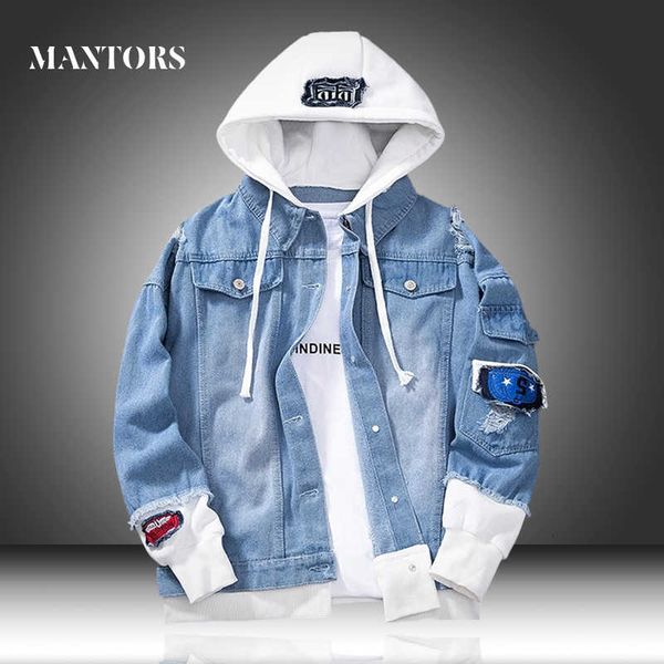 men denim jacket new spring casual men's hooded jean jackets bomber hip hop streetwear male loose outerwear coats slim fit 201004, Black;brown
men denim jacket new spring casual men's hooded jean jackets bomber hip hop streetwear male loose outerwear coats slim fit 201004, Black;brown