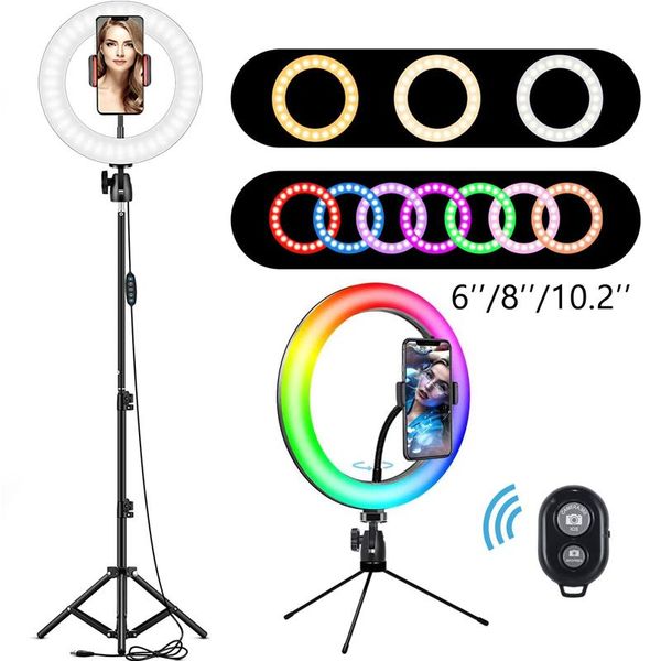 6'' 8'' 10.2'' selfie ring light with tripod stand phone holders dimmable led beauty camera ringlight for make
6'' 8'' 10.2'' selfie ring light with tripod stand phone holders dimmable led beauty camera ringlight for make