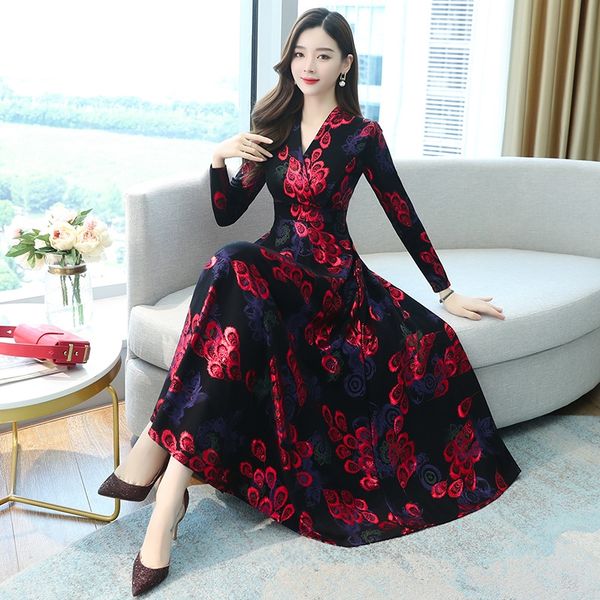 fashion printed v-neck long sleeve fashion beyond the printed over the knee dress for women autumn 2020 new style wide wife over knee waist, Black;gray
fashion printed v-neck long sleeve fashion beyond the printed over the knee dress for women autumn 2020 new style wide wife over knee waist, Black;gray