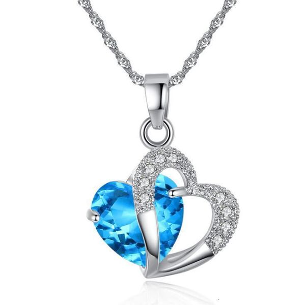 crystal fashion heart chain women rhinestone necklace silver jewelry 6 color love pendant gift dfk
crystal fashion heart chain women rhinestone necklace silver jewelry 6 color love pendant gift dfk