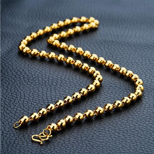 new fashion gold color filled beads necklace men jewelry classic women long charm bijouterie necklaces for men's, Silver
new fashion gold color filled beads necklace men jewelry classic women long charm bijouterie necklaces for men's, Silver