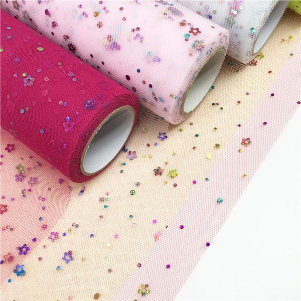 glitter sequin tulle roll tutu платье вуаль юбка украшения тюль свадьба партия diy аксессуары ткань сетки декор события поставки jllhtk