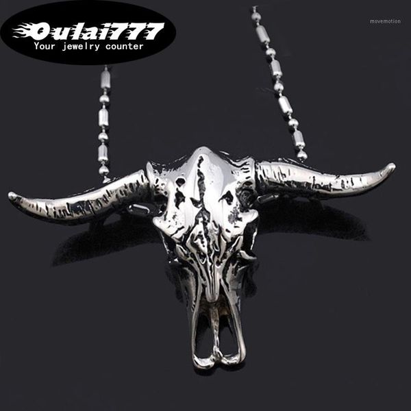 oulai777 2019 stainless silver steel bull head mens necklaces & pendants men accessories personalized punk pendant necklace1
oulai777 2019 stainless silver steel bull head mens necklaces & pendants men accessories personalized punk pendant necklace1