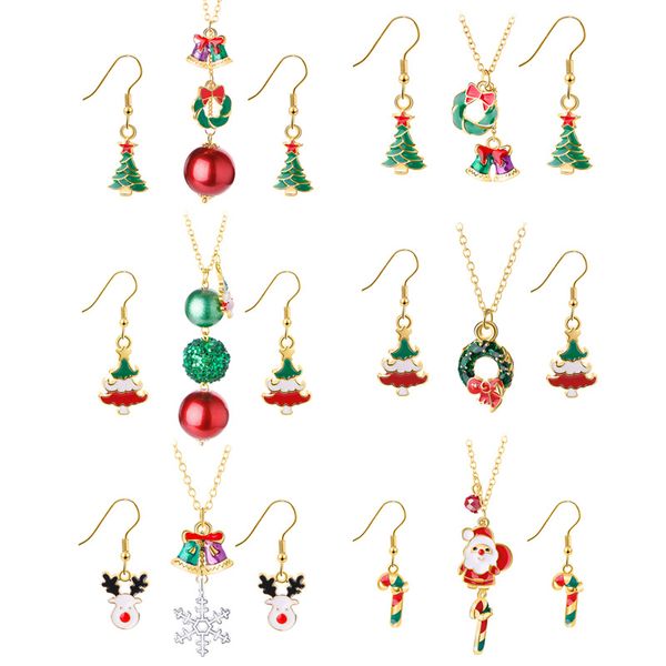 wholesale gorgeous charms creative jewelry versatile christmas series oil bell snowman santa necklace earring set ing, Silver
wholesale gorgeous charms creative jewelry versatile christmas series oil bell snowman santa necklace earring set ing, Silver