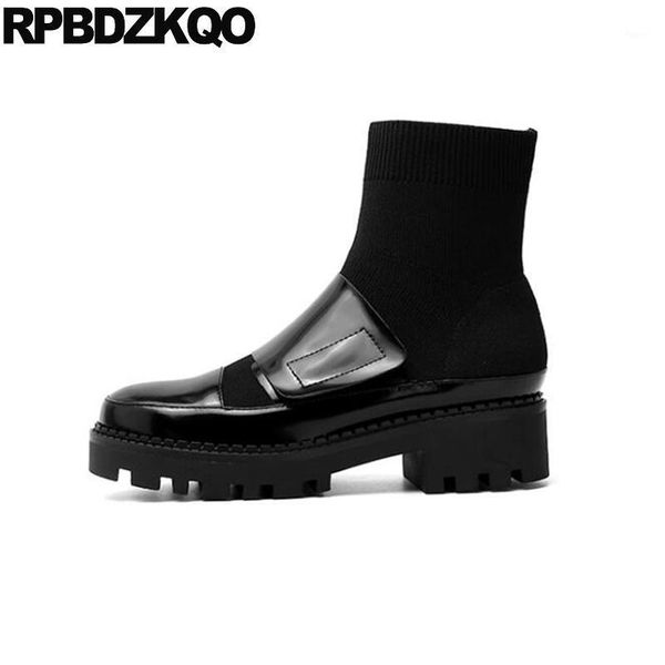 boots platform shoes women ankle 2021 round toe knit black custom slip on chunky autumn casual high heel patent leather block1
boots platform shoes women ankle 2021 round toe knit black custom slip on chunky autumn casual high heel patent leather block1