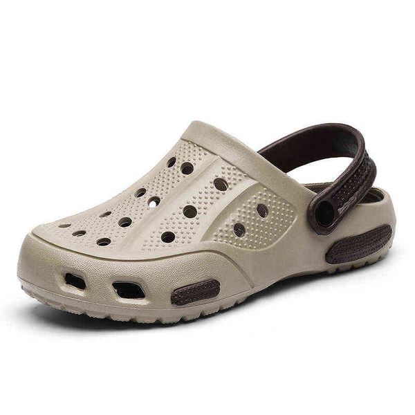 summer style hole shoes men's fashion non slip sandals thick bottom breathable eva beach, Black
summer style hole shoes men's fashion non slip sandals thick bottom breathable eva beach, Black