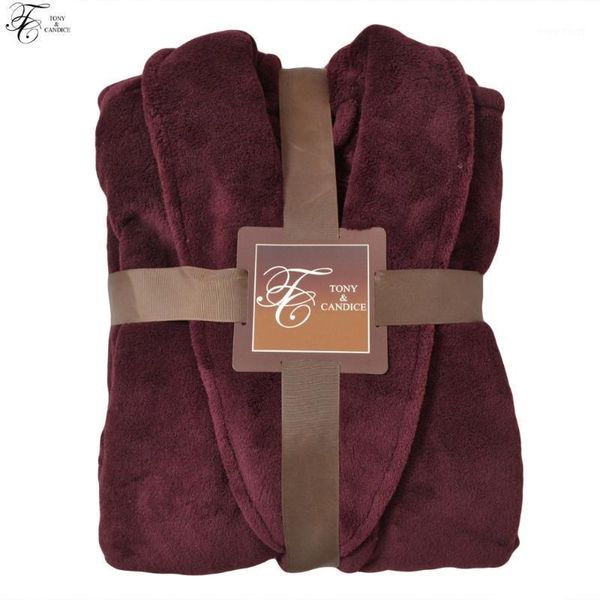tony&candice bathrobe men fleece winter dressing gown towel sleepwear solid nightgown kimono for female long flannel pyjamas1, Black;brown
tony&candice bathrobe men fleece winter dressing gown towel sleepwear solid nightgown kimono for female long flannel pyjamas1, Black;brown