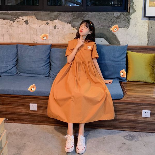 2021 new female summer medium student pretty bear embroidered front and back can wear skirt dressed in short sleeves 0o6x, Black;gray
2021 new female summer medium student pretty bear embroidered front and back can wear skirt dressed in short sleeves 0o6x, Black;gray