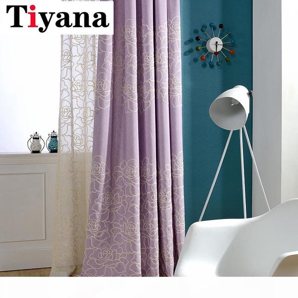 tiyana rustic rose embroidery linen purple curtains for living room custom made blinds pink thermal bedroom curtains jk064-2
tiyana rustic rose embroidery linen purple curtains for living room custom made blinds pink thermal bedroom curtains jk064-2