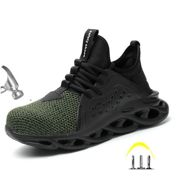 boots indestructible work shoes mens steel toe safety puncture-proof lightweight breathable male sneakers, Black
boots indestructible work shoes mens steel toe safety puncture-proof lightweight breathable male sneakers, Black