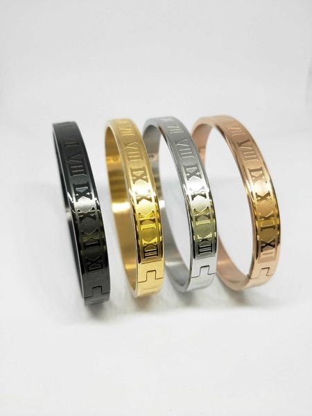 fashion roman three color 18k stainless steel men's lettering korean version bracelet, Slivery;golden
fashion roman three color 18k stainless steel men's lettering korean version bracelet, Slivery;golden