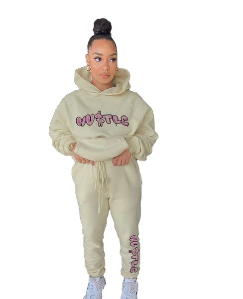 woman 2 piece outfit autumn long sleeve letter print hoodies pants 2pcs set fashion women designer tracksuits, White
woman 2 piece outfit autumn long sleeve letter print hoodies pants 2pcs set fashion women designer tracksuits, White