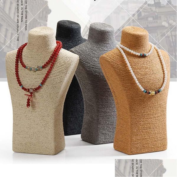 high 29cm 2016 fashion necklace bust wrapped thin cord rack jewelry holder with high craft four optional colors light weight fela8, Black
high 29cm 2016 fashion necklace bust wrapped thin cord rack jewelry holder with high craft four optional colors light weight fela8, Black