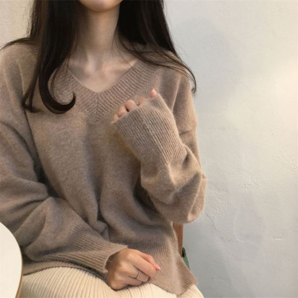 pullover sweater women cashmere 2020v neck sweater women's clothes plus size wool knit sweater korean casual inde h1211, White;black
pullover sweater women cashmere 2020v neck sweater women's clothes plus size wool knit sweater korean casual inde h1211, White;black