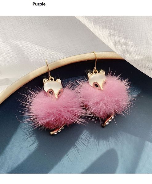 the new 2020 winter hair bulb earrings from south korea have a lovely winter quality and fox earrings with mink earrings 139, Silver
the new 2020 winter hair bulb earrings from south korea have a lovely winter quality and fox earrings with mink earrings 139, Silver
